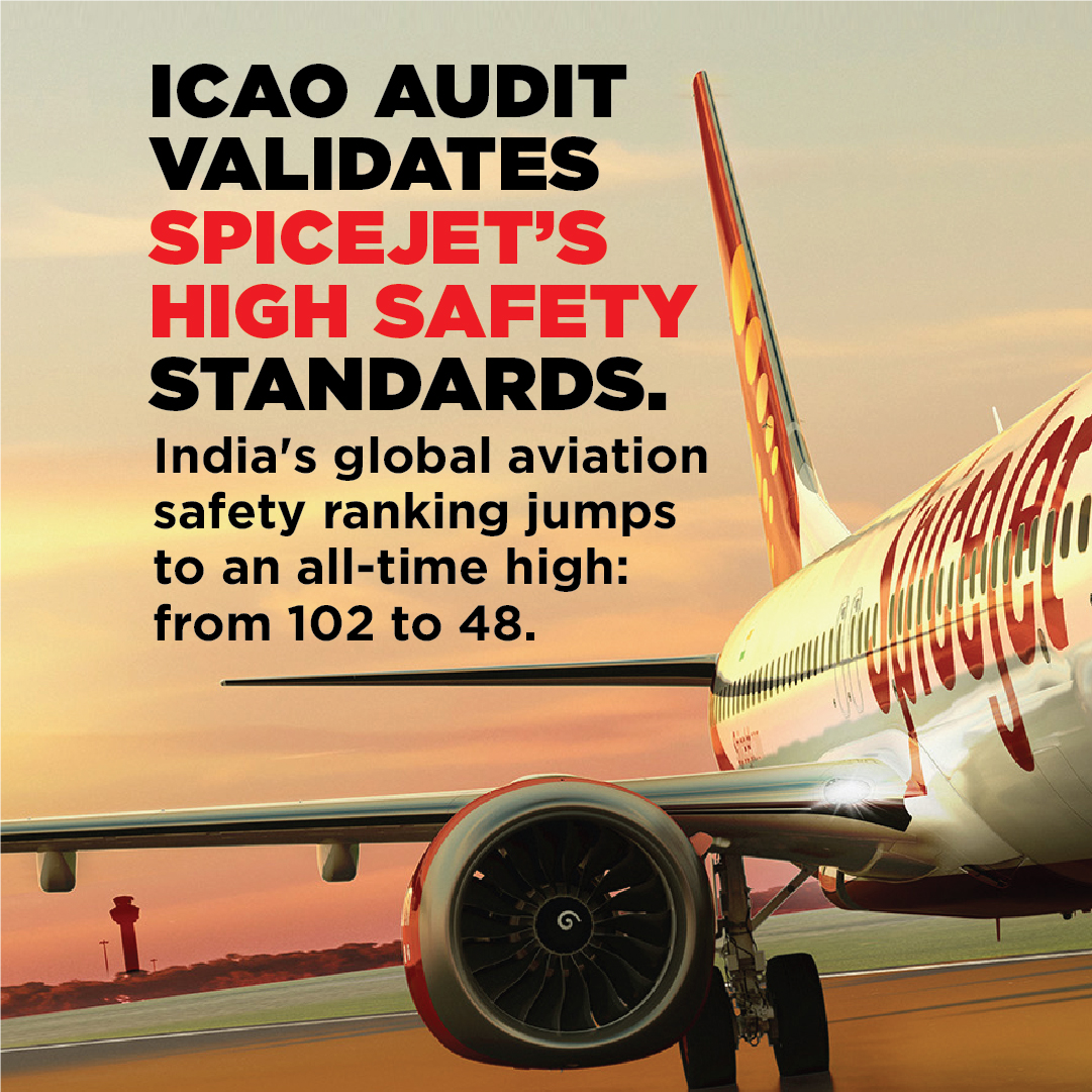 SpiceJet on Twitter "ICAO giving India's aviation safety highest ever