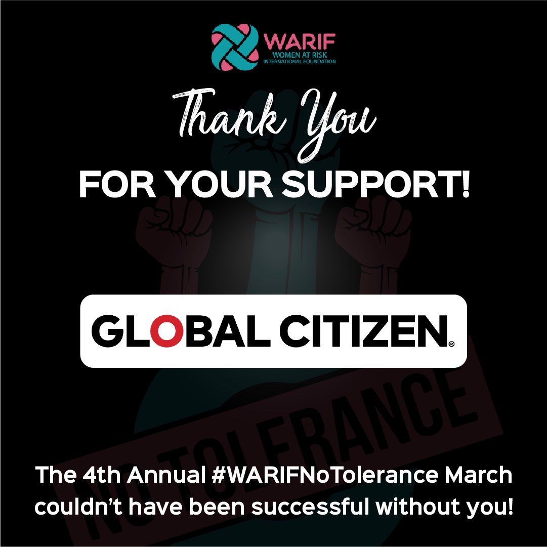 WARIF_NG's tweet photo. We say a BIG thank you to our partners and sponsors for their support and kind donations towards the success of the 4th Annual 2022 WARIF No Tolerance March!
@Angelhospitali4 @AmnestyNigeria @GlblCtznAfrica @ReddingtonLagos
#NTM2022 #NoToleranceMarch #16daysofactivism https://t.co/Ej04AsSCMy