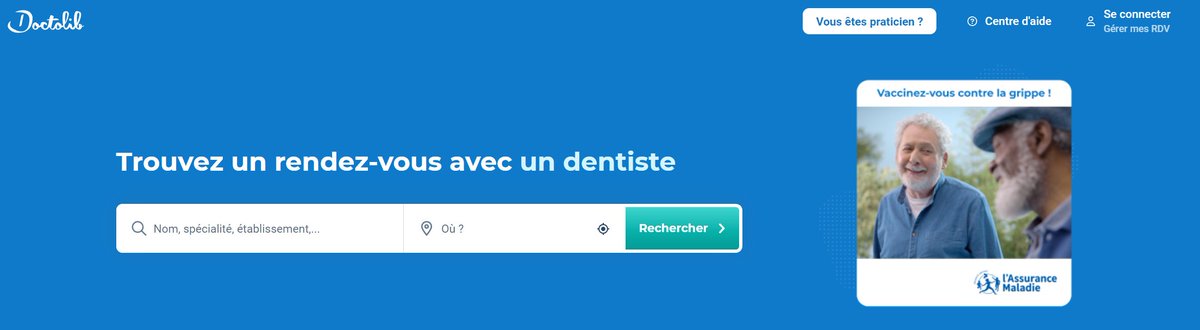 Depuis lundi, nous sommes fiers de soutenir avec @Doctolib la campagne de #vaccination antigrippale de l'<a href="/Assur_Maladie/">Assurance Maladie</a> pour offrir l'accès le plus simple à la vaccination à tous les patients et leur proches.