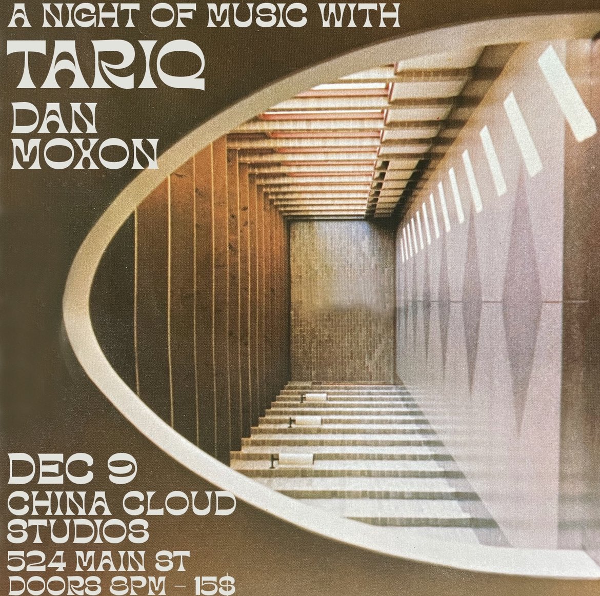 Live show this Friday with <a href="/Tariqmusiq/">Tariq</a> at the China cloud.