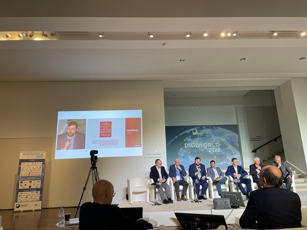 GSMAPolicy's tweet photo. GSMA’s Luiz Felippe Zoghbi took part in the panel “mmWave: Europe’s #5G game changer” during @IDATEDigiWorld #DWS22 in Paris. The session explored policy actions that could accelerate the deployment of 5G #mmWave to enable Europe to make the most of full 5G capabilities. https://t.co/QVvyWe8kLm