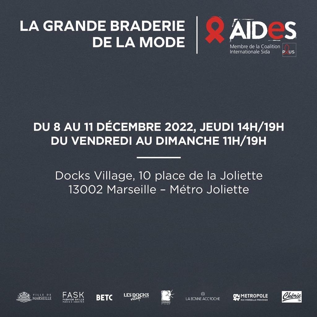 FASK (@fask_fashion) on Twitter photo #solidarité
Depuis 2019, nous sommes partenaires de la Braderie de la Mode Marseille puisque notre fondateur <a href="/jocelynmeire/">Jocelyn MEIRE</a> en est le parrain !
L’édition d’hiver 2022 c’est dans quelques jours ❄️
Alors pour soutenir l’<a href="/assoAIDES/">Association AIDES</a> rendez-vous du 8 au 11 décembre, <a href="/DocksVillage/">Les Docks Village</a>! #solidarité
Depuis 2019, nous sommes partenaires de la Braderie de la Mode Marseille puisque notre fondateur <a href="/jocelynmeire/">Jocelyn MEIRE</a> en est le parrain !
L’édition d’hiver 2022 c’est dans quelques jours ❄️
Alors pour soutenir l’<a href="/assoAIDES/">Association AIDES</a> rendez-vous du 8 au 11 décembre, <a href="/DocksVillage/">Les Docks Village</a>!