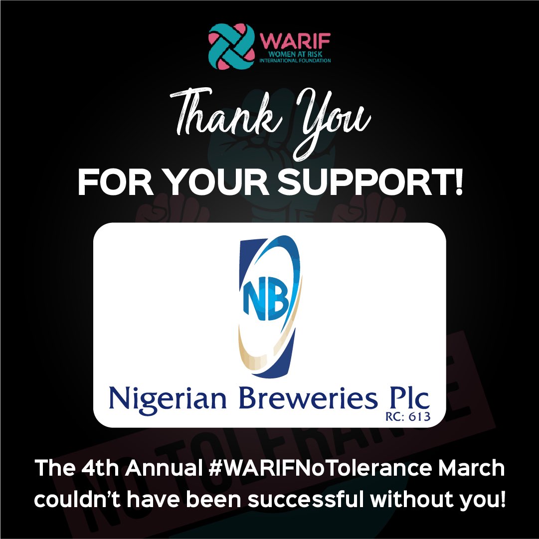 WARIF_NG's tweet photo. We say a BIG thank you to our partners and sponsors for their support and kind donations towards the success of the 4th Annual 2022 WARIF No Tolerance March!
@USinNigeria @MedicaidcfP @unwomenNG
#NTM2022 #NoToleranceMarch #16daysofactivism https://t.co/08dk9geHof