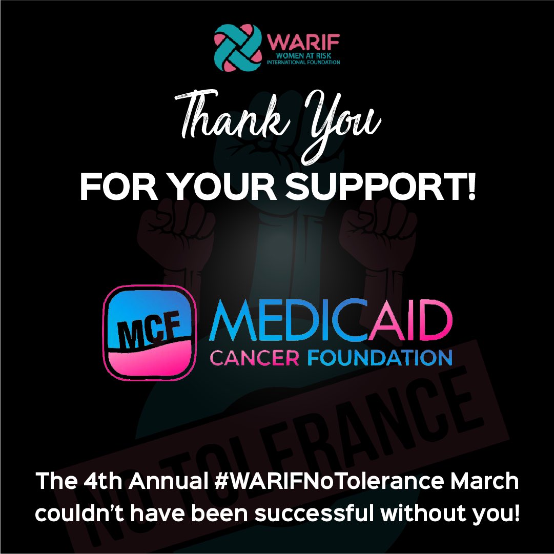 WARIF_NG's tweet photo. We say a BIG thank you to our partners and sponsors for their support and kind donations towards the success of the 4th Annual 2022 WARIF No Tolerance March!
@USinNigeria @MedicaidcfP @unwomenNG
#NTM2022 #NoToleranceMarch #16daysofactivism https://t.co/08dk9geHof