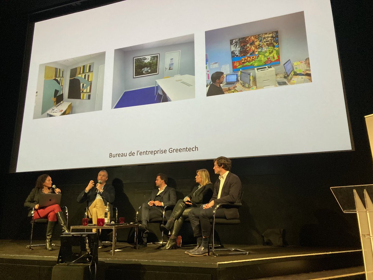 Quotidiendelart's tweet photo. [THE ART MARKET DAY EN LIVE] L’art dans l’entreprise : une manne pour le marché ? Edouard Challemel du Rozier (Bail Art), Claire Gastaud (Galerie Gastaud), Philippe Lamy (Barter) et Fabien Vallérian (@MaisonRuinart) nous éclairent sur la variété de leurs actions.
#TAMD https://t.co/drOYwKhWZL