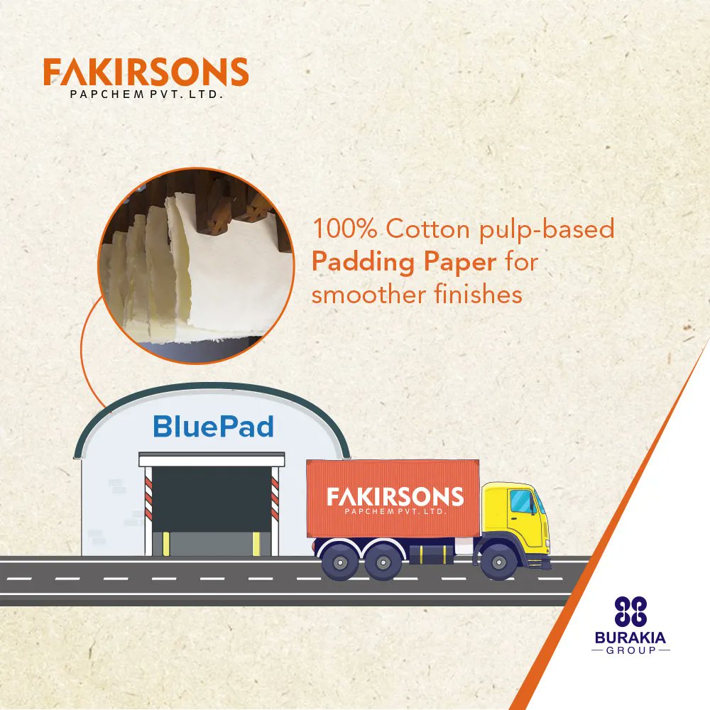 burakia_group's tweet image. Sourcing 100% cotton pulp based padding paper from BluePad. The padding paper supplied by BluePad is one of the best quality as it doesn't allow bubble formation on the layer of laminate. 

#BluePad #PaddingPaper #highquality