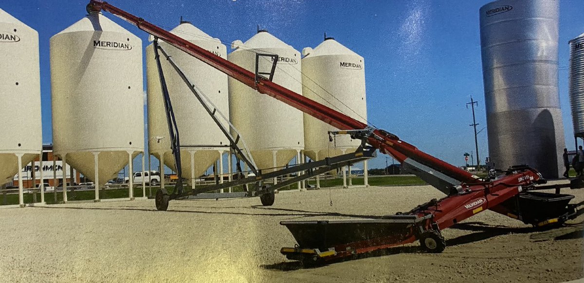 We have ordered a new 110' conveyor to minimize product breakdown when unloading trucks into our fertilizer plant. Hope to see it here soon! #meridian