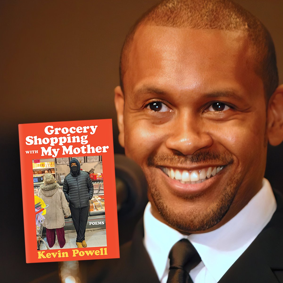 softskull's tweet photo. Happy pub day to @kevin_powell!
His new poetry collection GROCERY SHOPPING WITH MY MOTHER is beautiful, hugely moving, and in stores and libraries now!

Grab yours!
https://t.co/qYJUAfRqv5 https://t.co/oAQypDGt3Z