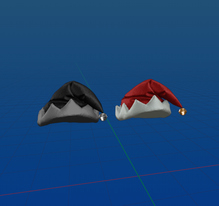 made some cozy elf hats for the holidays. they are up right now! check out my group to try them on 🧑‍🎄
roblox.com/groups/1191263…

#RobloxUGC #ROBLOX #RobloxDev