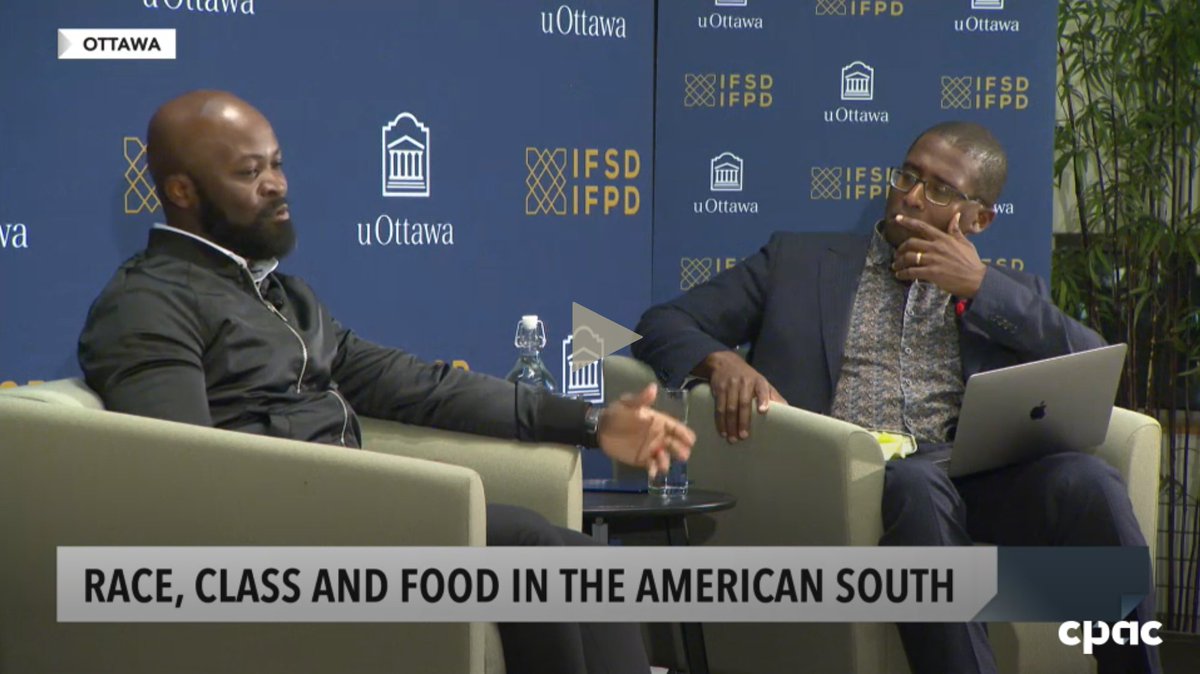 We were pleased to bring Dr. Joseph Ewoodzie to IFSD, with host @CarAdrianH, on the his book 'Getting Something to Eat in Jackson: Race, Class, and Food in the American South'. Thanks to @CPAC_TV @usembassyottawa and @uOttawa #affordability #inclusion cpac.ca/episode?id=11b…
