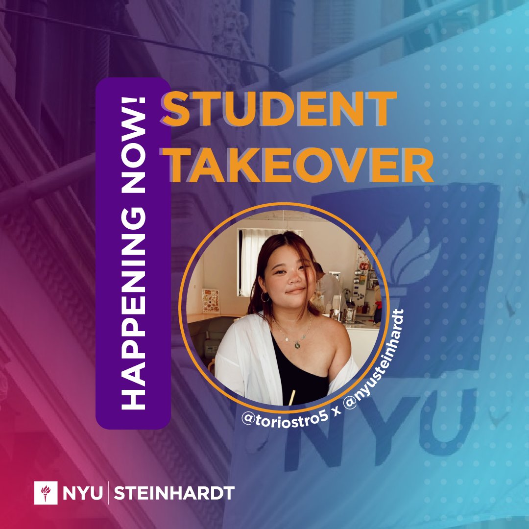 NYU Steinhardt (@nyusteinhardt) on Twitter photo Our student takeover with Victoria Ostroumoff is happening now! Head over to our IG story to catch Victoria, a first-year master’s student in our International Education program, as she shares a day in her life while answering questions about her experiences in <a href="/NYU_ASH/">NYU Steinhardt ASH</a>. 💜 Our student takeover with Victoria Ostroumoff is happening now! Head over to our IG story to catch Victoria, a first-year master’s student in our International Education program, as she shares a day in her life while answering questions about her experiences in <a href="/NYU_ASH/">NYU Steinhardt ASH</a>. 💜
