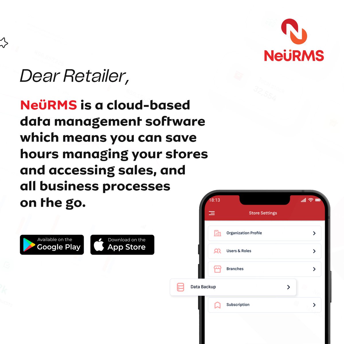 neurms's tweet photo. As a cloud based management software, NeüRMS allows retailers to manage their stores and access sales records, inventory, and employee data repositories anytime, anywhere. https://t.co/y0tv5XJ5Rd