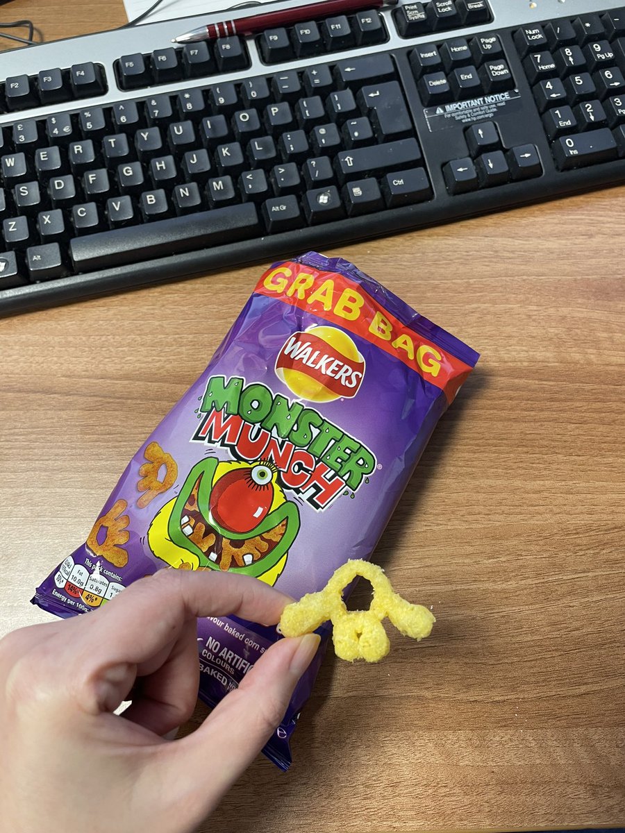 Dshillabeer's tweet photo. Anyone else seeing spine vertebrae here or is it just me?! #spine #monstermunch https://t.co/ASoBYZrIRZ