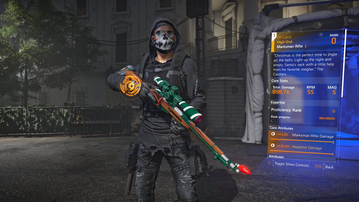 ThatAbrax's tweet photo. Nice new festive weapon this time round and unlike the Sleigher, it's got a little kick.
#TheDivision2 https://t.co/eX2mJ9uaUg