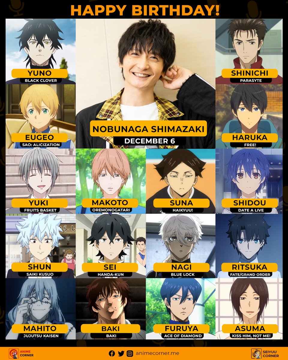 Happy  birthday to the talented Nobunaga Shimazaki! 😍🎂

Join us in wishing him all the best @nobunaga_s 🎉🎉🎉

#島﨑信長 #NobunagaShimazaki