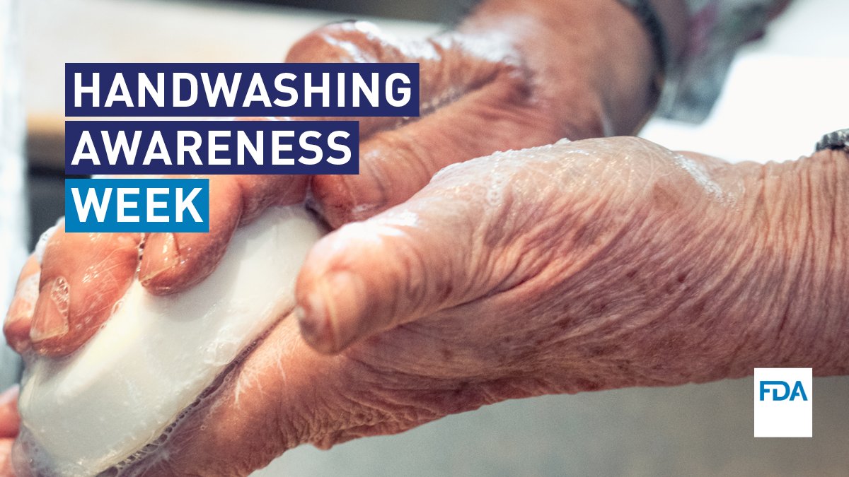 FDA_Drug_Info's tweet photo. The best way to prevent the spread of infection is by washing your hands with plain soap and water for at least 20 seconds ⏱️ 
 
Learn more ➡️ https://t.co/rsc7aSDT8H 
 
#NHWAW https://t.co/Jzu1eb10vb