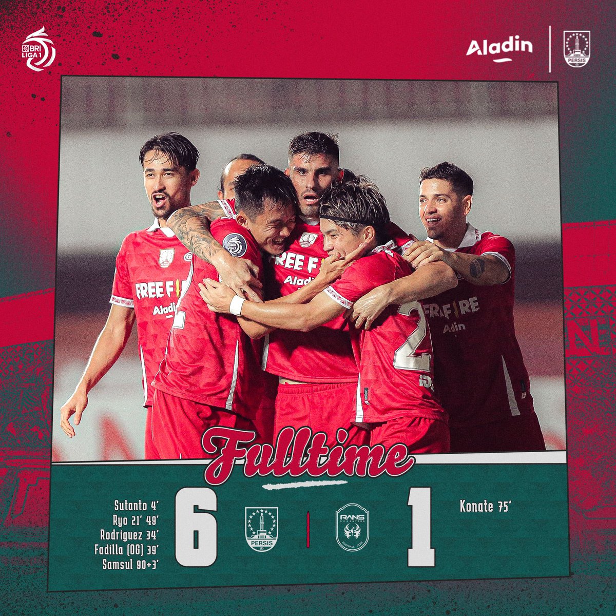 𝙏𝙝𝙧𝙚𝙚 𝙥𝙤𝙞𝙣𝙩𝙨 𝙞𝙣 𝙩𝙝𝙚 𝙗𝙖𝙜 — 𝙎𝙖𝙢𝙗𝙚𝙧𝙣𝙮𝙖𝙬𝙖 𝙬𝙞𝙣 𝙩𝙝𝙚 𝙜𝙖𝙢𝙚! 🔴👊

#PERSISRANS #BAN99ASAMBERNYAWA