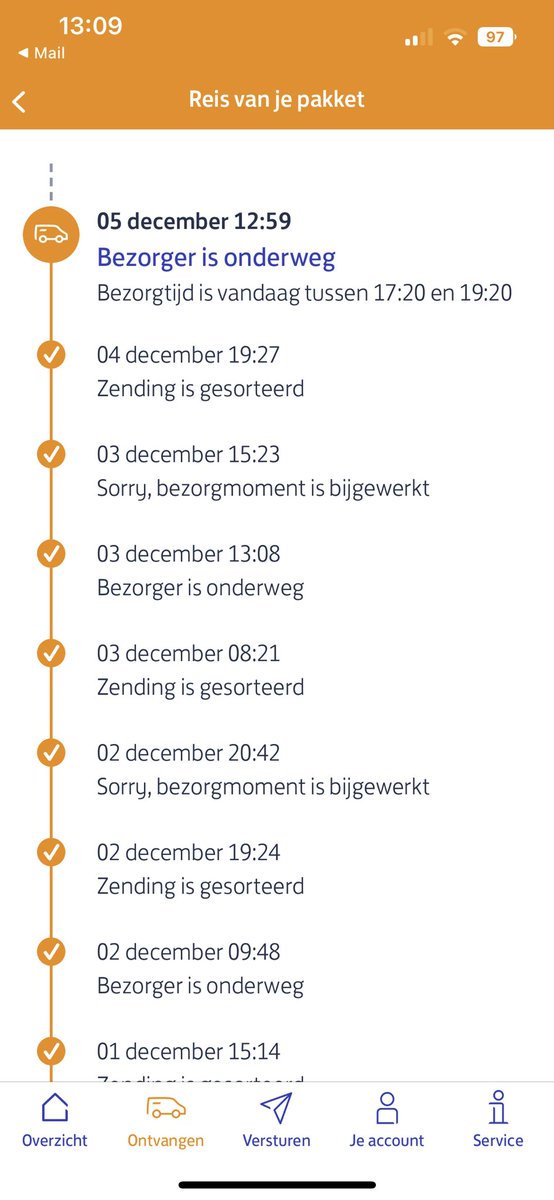 bmwi1's tweet photo. @PostNL  hoe vinden jullie het zelf gaan? https://t.co/ULMT0PITMt