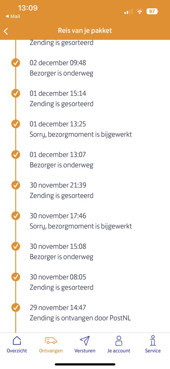 bmwi1's tweet photo. @PostNL  hoe vinden jullie het zelf gaan? https://t.co/ULMT0PITMt
