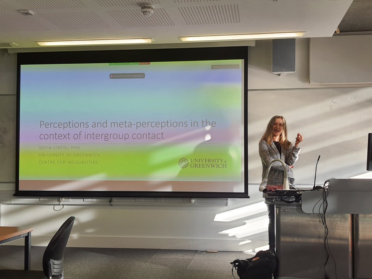 KirchnerHausler's tweet image. Very interesting talk at our @Sussex_Psych social and group seminar today by @DrSofiaStathi on the perceptions and meta-perceptions in intergroup contact