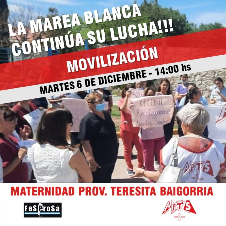 AptsNotas's tweet photo. 🔴 #Hoy #MovilizacionNacional #MareaBlanca 
.
La salud está de lucha!
.
@alferdezprensa @alferdez @alberto_rsaa @PrensaFESPROSA @Fesprosa https://t.co/fmLHyydXN2
