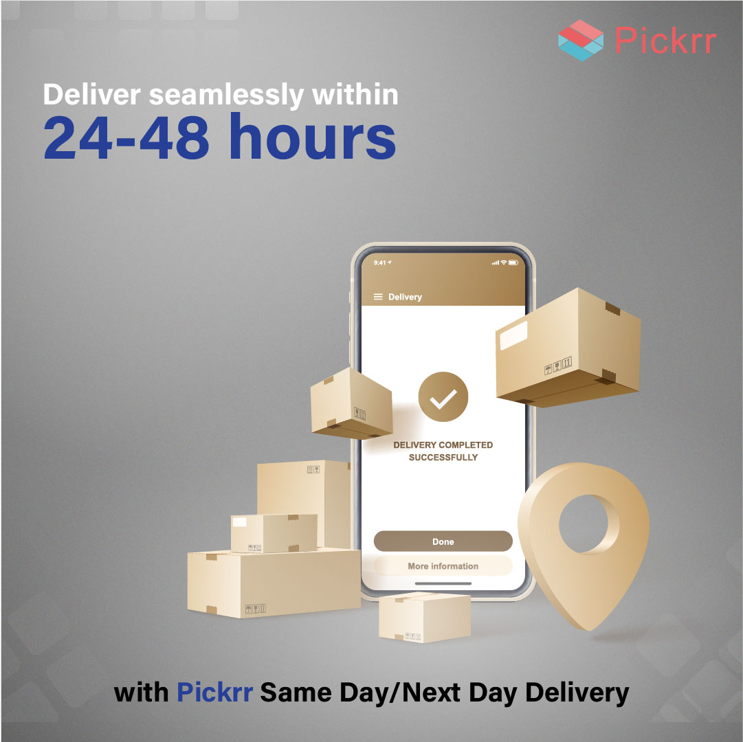 Don't loose customers due to slow deliveries.

Now deliver your products to the customer's doorsteps within 24-48 hours with #Pickrr Same day/Next day delivery services.

#SameDayDelivery #ExpressDelivery