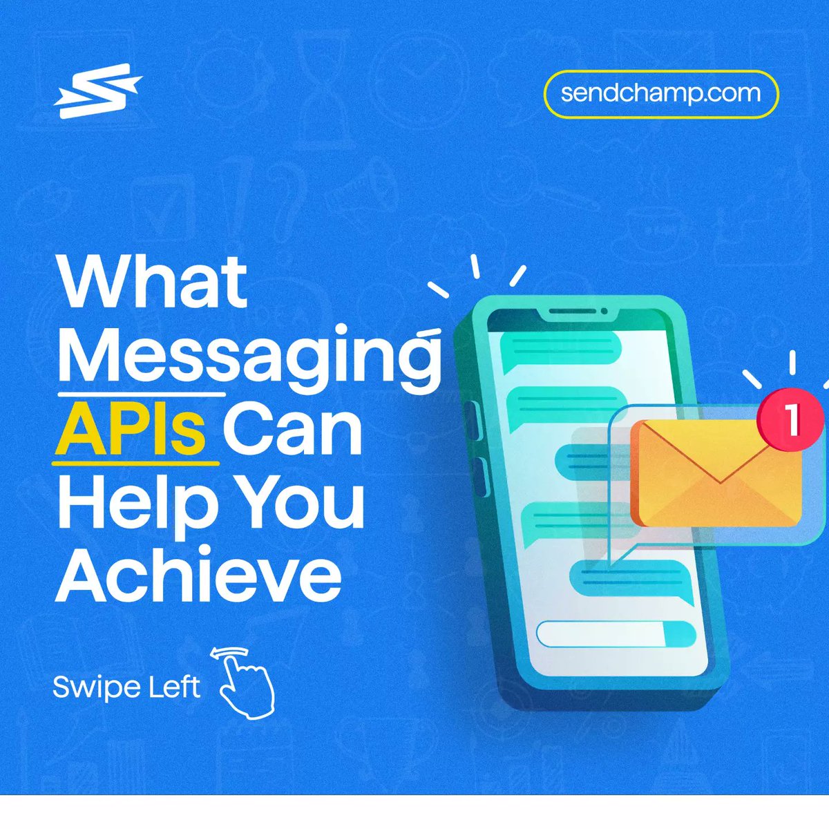 sendchamp's tweet photo. With the right messaging API, you can achieve these and more.
#Sendchamp
#nigeriaprogrammers
#nigeriadevelopers
#developercommunity https://t.co/WzRExHioDw