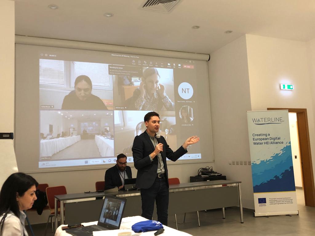 EnvSmart4's tweet photo. @EnvSmart4 presented during the clustering activities during the #HEurope #Waterline project kick-off meeting good synergies and collaboration for the clustering plan. #projecteam @HorizonEurope @tubitakmam #MSCAST https://t.co/3vNWlvdggq