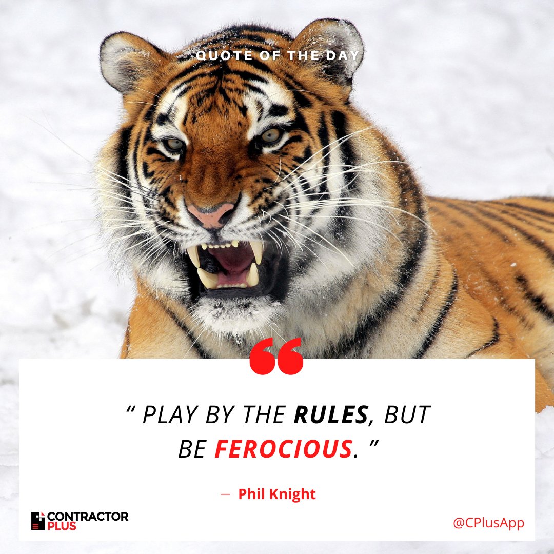 cplusapp's tweet photo. Those rules are what level the playing field and protect fair competition. But rules have nothing to do with the PASSION in which you play within them!🔥 

#ContractorPlus #BeFerocious #PlayingByTheRules #Contractor #Handyman #Motivation #QuoteOfTheDay https://t.co/f6w34mizp7