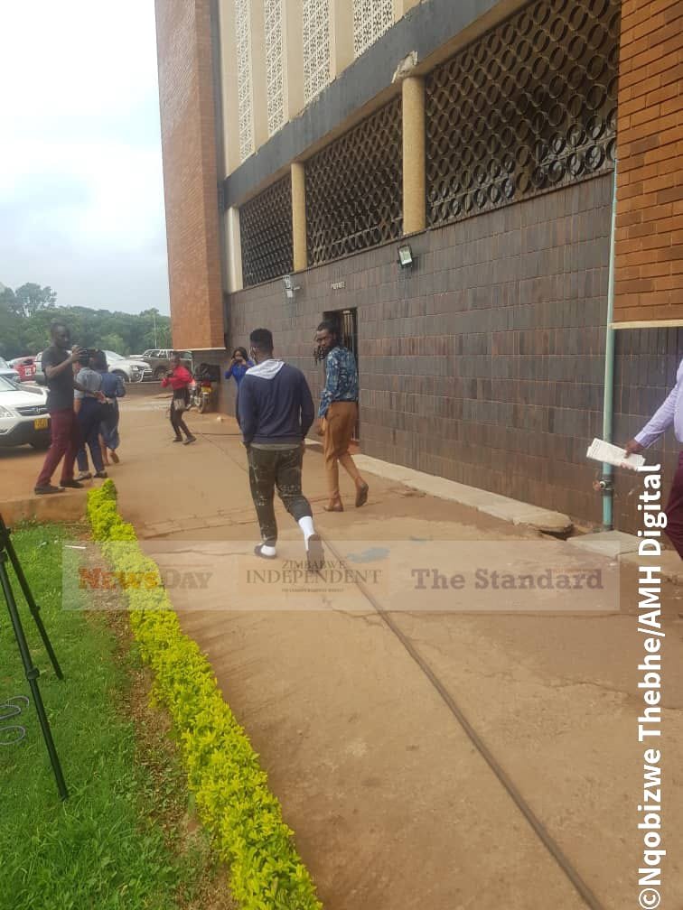 NewsDayZimbabwe's tweet photo. ๐ด#DJLevels leaving Harare Magistrate Court. https://t.co/HFb9jB6vJh
