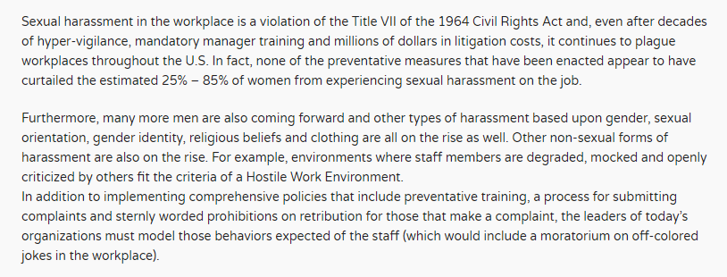 #TopicTuesday #HRTopic #SexualHarassment #BurkeCountyStrong