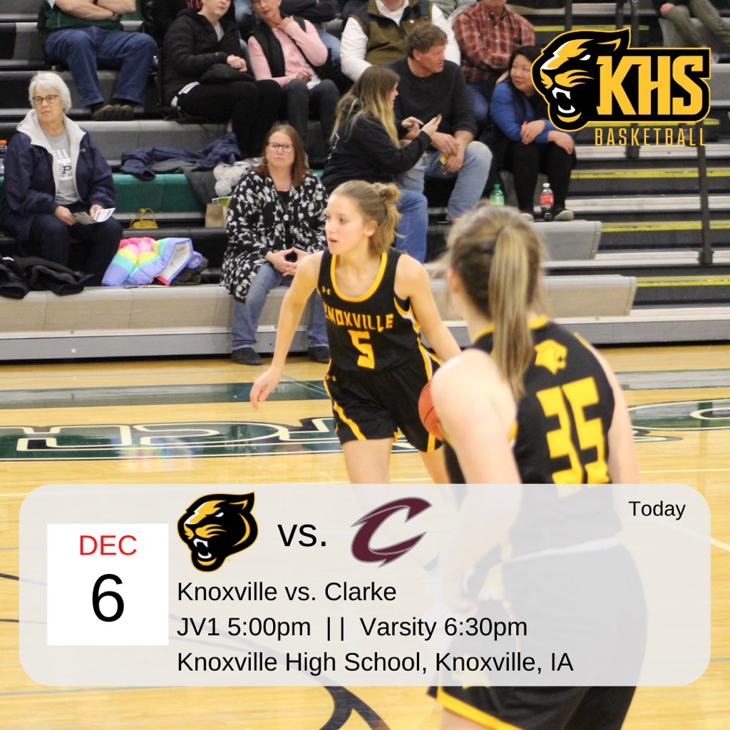 Gameday! Back at it in SCC play. Home vs Clarke at 630!
