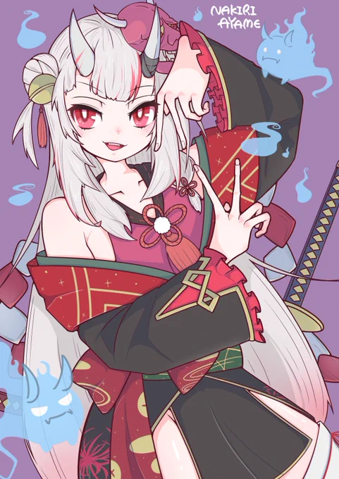 Nakiri Ayame#百鬼絵巻 