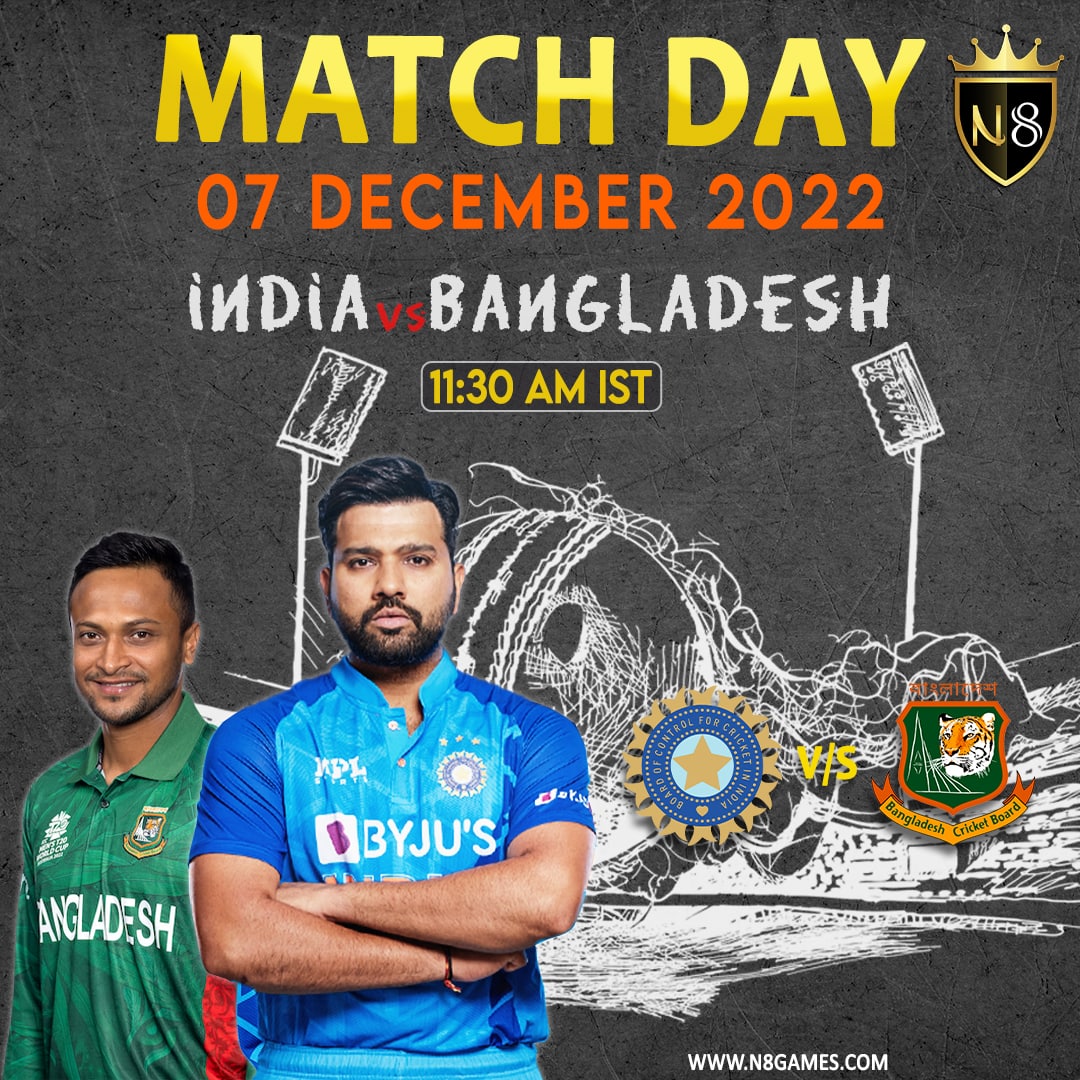 N8Sportsgames's tweet photo. 🇮🇳INDIA 🆚 BANGLADESH🇧🇩
Catch The #ODI Live On N8
✅ https://t.co/TqCeQ0URnw

#INDvBA #cricketmatch #ODI #cricket #BCCI #TeamIndia #ICC #newzealand #IndianCricketTeam #Cricket #cricketnews #shikhardhawan #cricketfans #suryakumar #HardikPandya #Captain #cricketlovers #playwithn8 https://t.co/k9s0rfGFqg