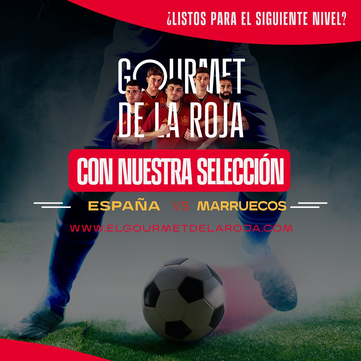 El Proyecto de gastronomía que representa los sabores de España.
<a href="/gourmet_roja/">El Gourmet de la Roja</a>  siempre con nuestra selección.
¡¡¡VAMOS ESPAÑA!!!

#AQueSabeLaRoja