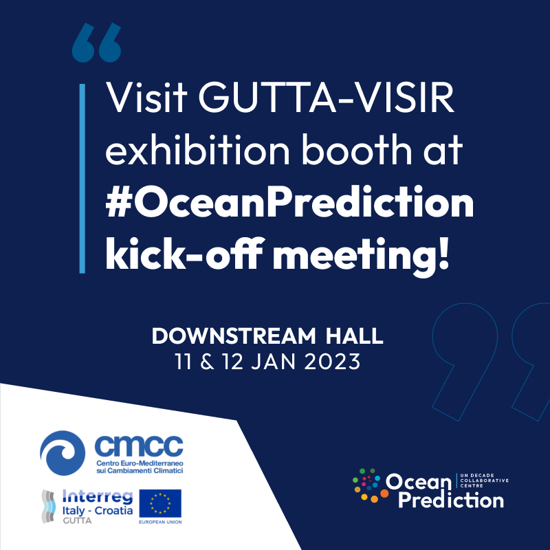 #OceanPrediction kick-off on Jan 11-12 2023 will include an exhibition booth on GUTTA-VISIR. 

More info at: mercator-ocean.eu/en/events/ocea…

@MercatorOcean @CmccClimate