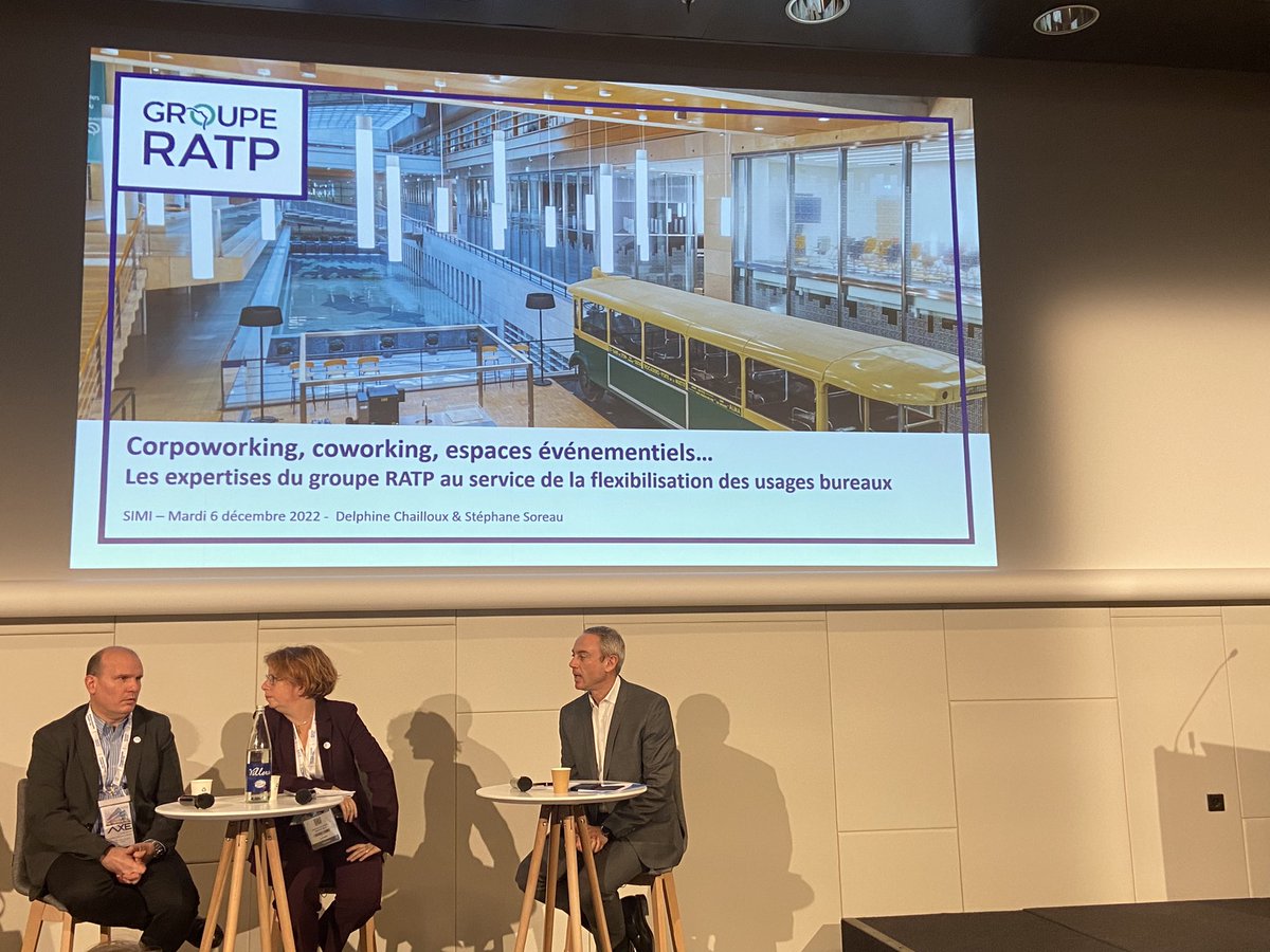 RafMarcadal's tweet photo. [#SIMI2022 ] « La transformation des #espaces répond aux nouveaux modes de #management avec un mix entre présentiel et hybridation » souligne Stéphane Soreau, directeur général de RATP Real Estate, filiale de #RATPSolutionsVille en direct du @salonsimi avec Delphine Chailloux https://t.co/MpW3099uuZ