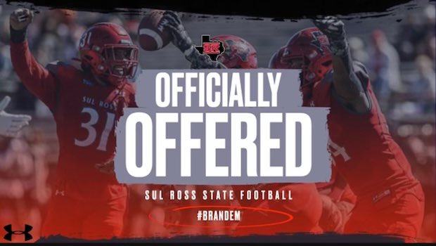 After a great conversation with <a href="/Coach_Clegg/">Coach Keafer Clegg</a> I am blessed to receive an offer from Sul Ross State University <a href="/mansfield_fb/">Mansfield Football</a> <a href="/CoachCPulliam/">Coleby Pulliam</a>