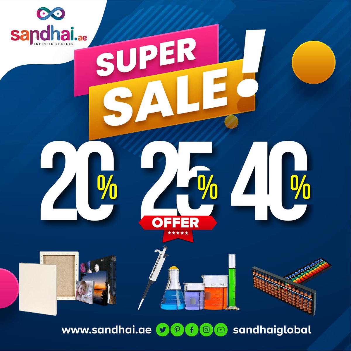 20% , 25% , 40%🤩
Don’t miss out on our super Sale, happening now! Shop now to save big.
sandhai.ae/canvas
sandhai.ae/medical-suppli…
sandhai.ae/baby-toddlers
#onlineshoppingsale #offers #sale #canvas #sales #offers #supersale #discount #sandhaiglobal #onlinesites #stationery