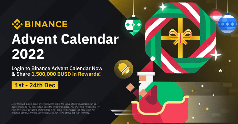 binance's tweet photo. #BinanceChristmas is in full swing 🎄

Get yourself logged into the #Binance Advent Calendar daily, and participate in the activities to share $1,500,000 in rewards!

Start today ⤵️
