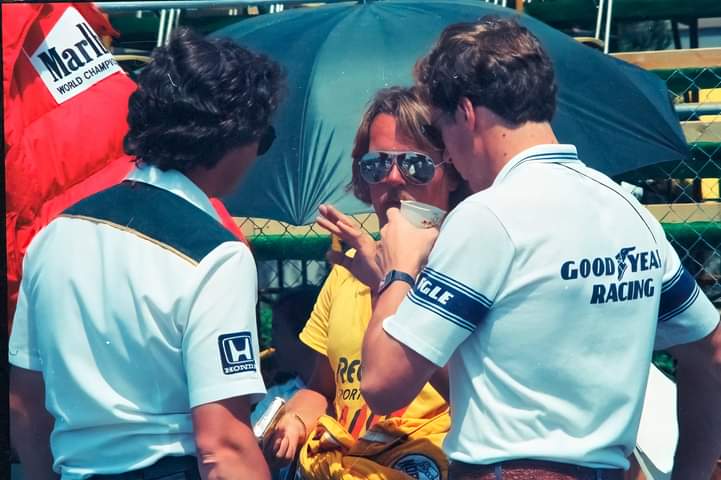 Happy birthday to 1982 F-1 World Champion,  Keke Rosberg (center). , 