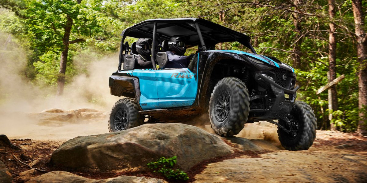 YamahaMotorEU's tweet photo. The RMAX2™ or RMAX4™ for the ultimate adventure?
Share the adventure! 🤟
Company + adrenaline on four wheels is our kind of fun! 
#DrivenByFreedom https://t.co/iIdGpsepEM