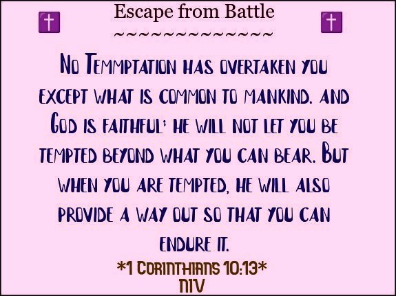 🇺🇸#Scripture🍃1 Corinthians 10:13🍃 🕊️Escape the Battle of Temptation🕊️ #JesusLovesYou #Truth #Bible #Amen