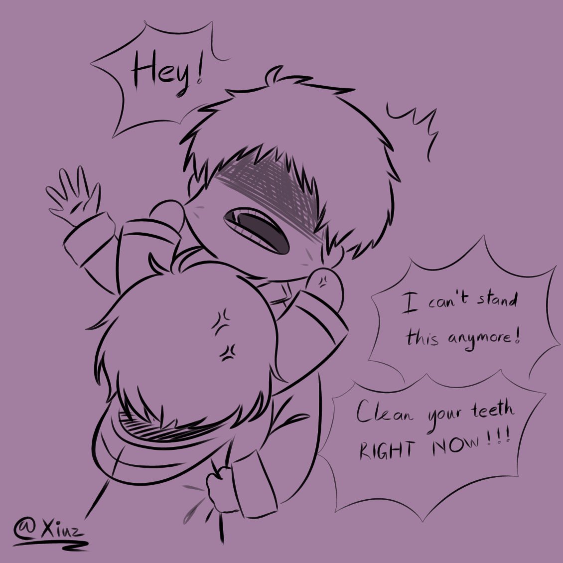 art_tobo's tweet photo. My fanart about bad ending AU by @Cjay321
Lol, I think Mono should clean his teeth and go to the dentist
#LittleNightmares
#littlenightmaresfanart
#BadEndingAU
#MonoLN
#SixLN https://t.co/J6pBfrv2e7