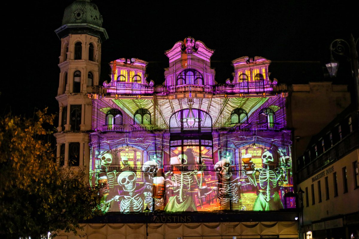 guildhallschool's tweet photo. Throwback to some of the spooky installations created by #GuildhallLiveEvents for #DerryHalloween festivities in October! 👻

Congrats to all the students involved in this incredible event with @DerryHalloween and @Derryvisitor. 👏

📸 @lorcanphoto https://t.co/sBAXIfjBz7