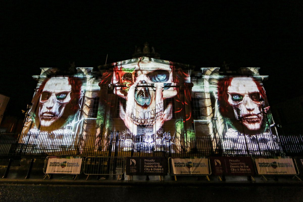 guildhallschool's tweet photo. Throwback to some of the spooky installations created by #GuildhallLiveEvents for #DerryHalloween festivities in October! 👻

Congrats to all the students involved in this incredible event with @DerryHalloween and @Derryvisitor. 👏

📸 @lorcanphoto https://t.co/sBAXIfjBz7