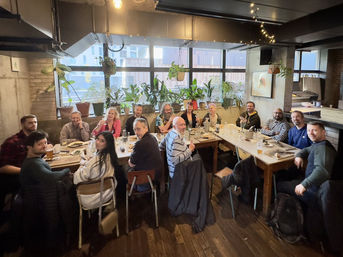 Lunch in Paddington (London) with a number of our local engineering team. Day two of our COO tour of the UK team.