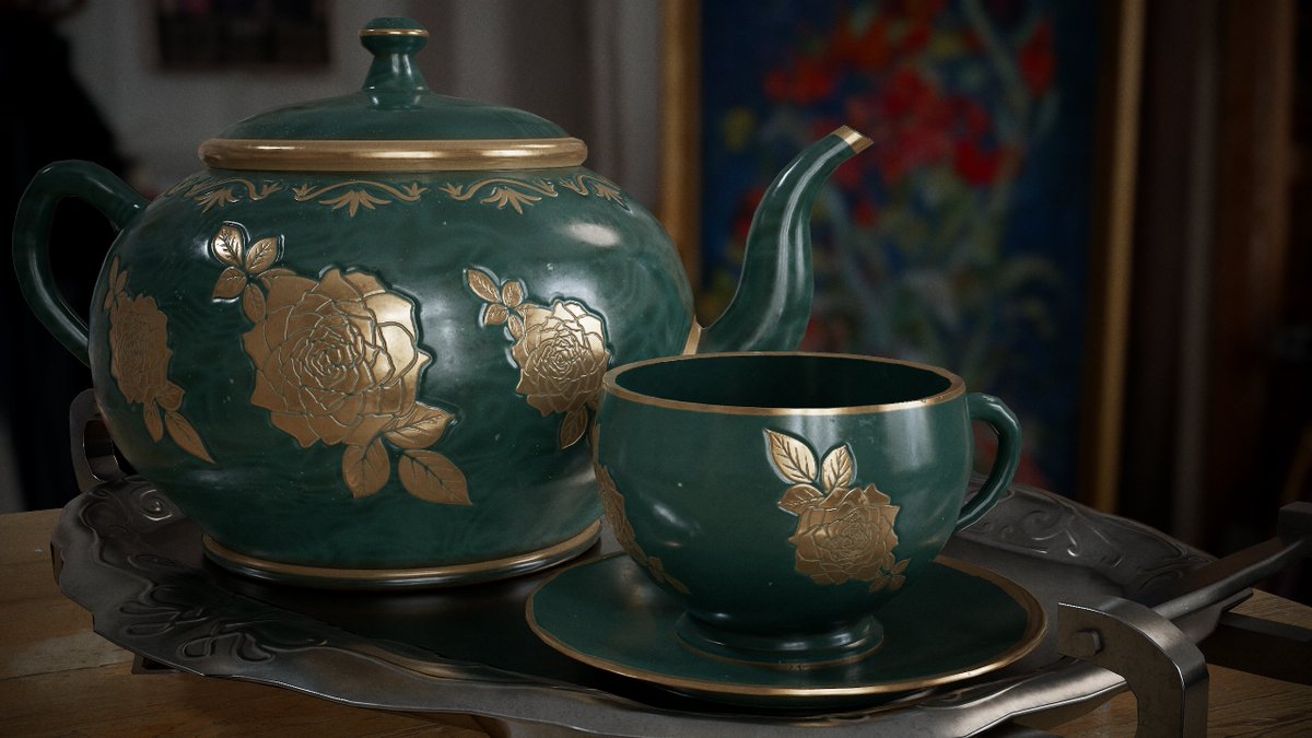 DemnStone's tweet photo. Vintage Cup Set.
Some New Props in my free time. #gameart #propart https://t.co/L3ojvMZ8mc