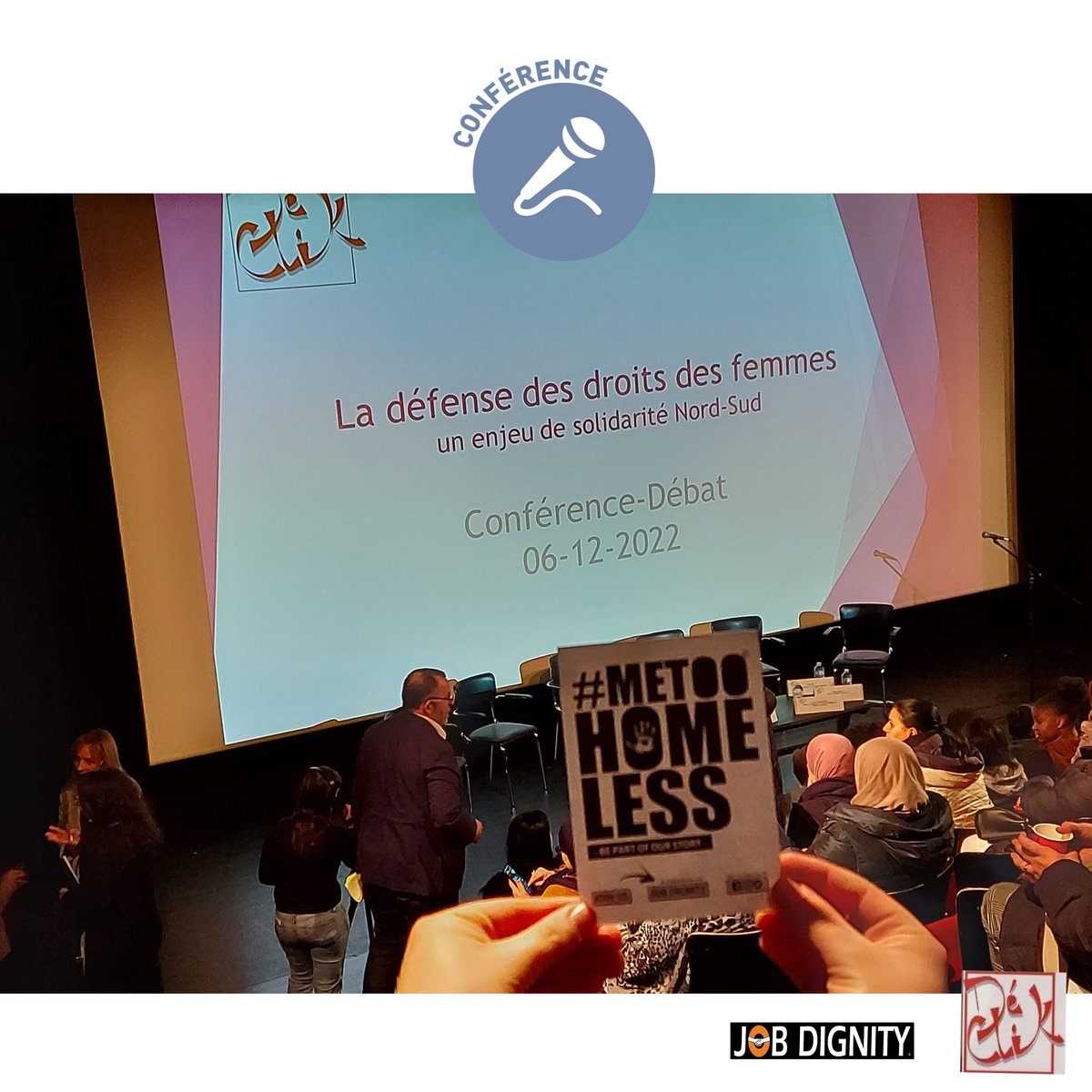 job_dignity's tweet photo. Remerciements ⤵️
à @SamBenallal pour l'invitation et l'organisation de la conférence
aux intervenantes @FatimaZibouh @LeilaAgic #FatimaHanine, @MyriemAmrani #YasminaNekhoul @NawalBenHammou #FatimaBourarach
au Bourgmestre @JeanSpinette
#DéClik #JobDignity #metoohomeless #metoo https://t.co/LToYKjzo5D