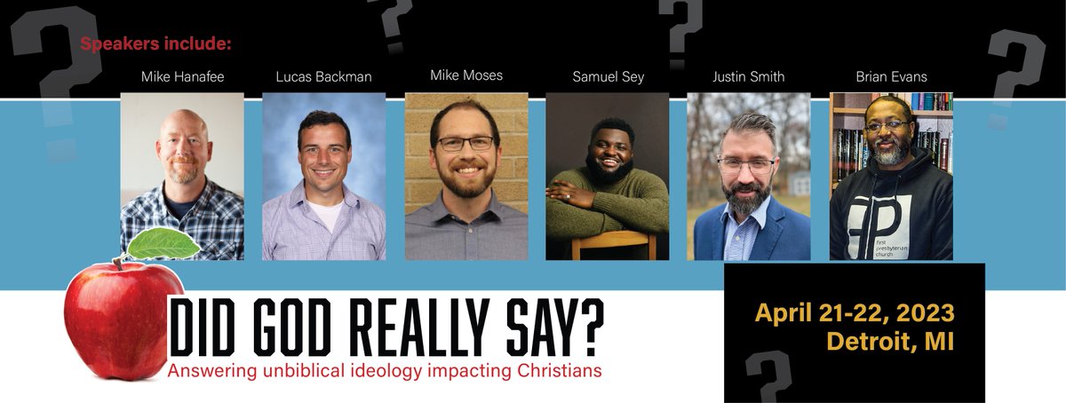MikeHanafee's tweet image. Register at eventbrite.com/e/did-god-real…
Friday &amp;amp; Saturday April 21-22, 2023. 
2 Friday evening sessions &amp;amp; 4 Saturday sessions with lunch included. 
Addressing Progressive Christianity, Gender, Race, Abortion, CRT, Social Justice, &amp;amp; more.